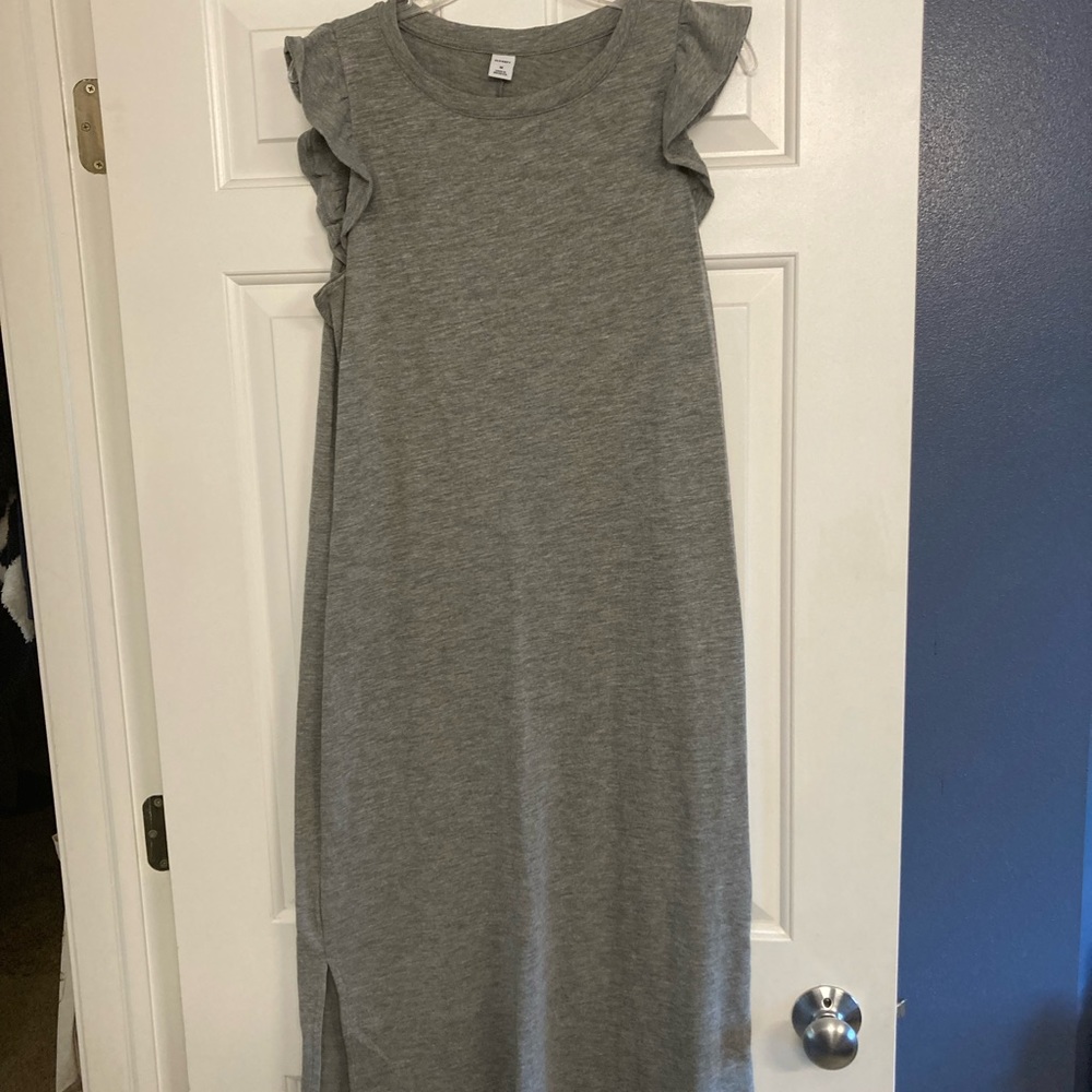 Old Navy gray midi dress, sz M
